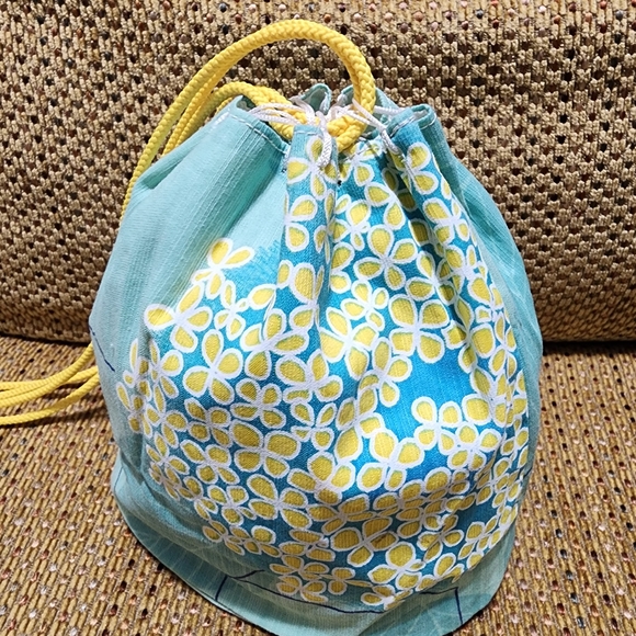 [NEW] Japanese Style Drawstring Bag / Kimono Bag / Japanese Bag / Kimono Purse - Picture 2 of 6